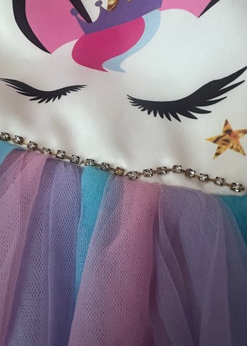 H&M Kız Çocuk Pastel Renkli Straplez Elbise