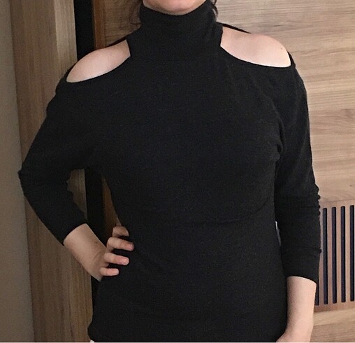 s Beden bordo Renk 2 Li Omzu Açık Bluz