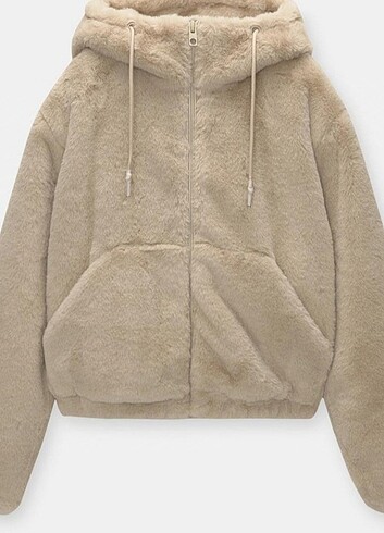 Pull&bear suni kürk kapişonlu ceket