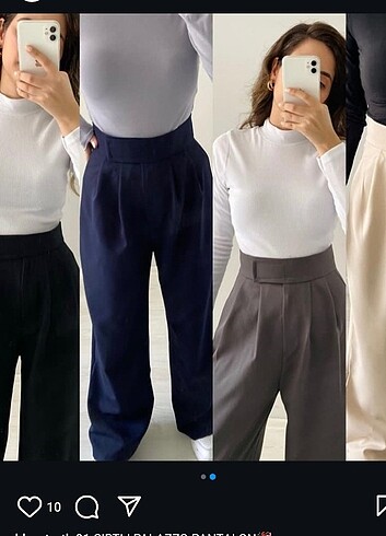 Cırtlı Palazzo Pantolon - Görsel 4