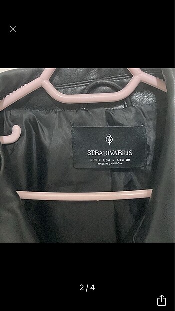 l Beden Stradivarius deri ceket