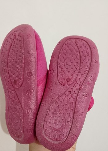 Kız Çocuk Pembe Renkli Sıcak Terlik - Görsel 2