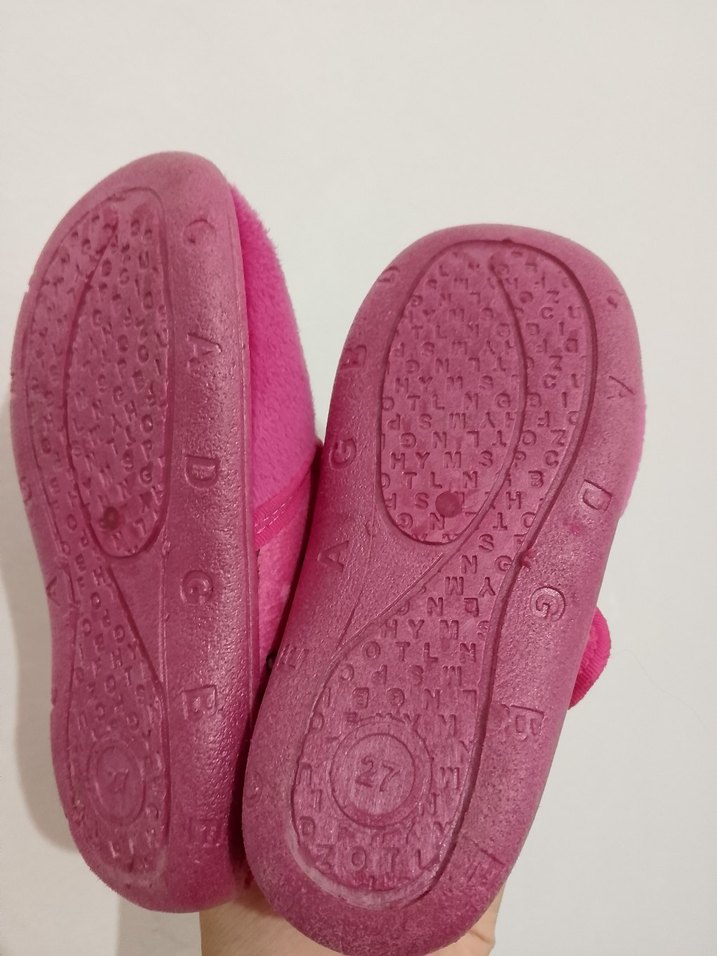 Kız Çocuk Pembe Renkli Sıcak Terlik - Görsel 2