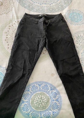 Siyah Esnek Kadın Denim Pantolon
