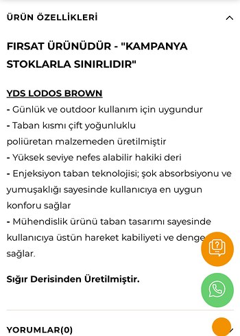 YDS Kahverengi Erkek Outdoor Ayakkabı - Görsel 8