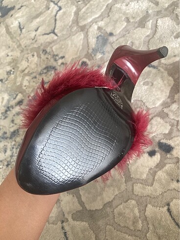 38 Beden bordo Renk Pierre cardin terlik