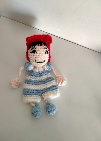 Renkli El Örgüsü erkek Bebek ve puset