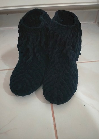 Örgü Bohem Erkek Ev Botu Gri - Görsel 8