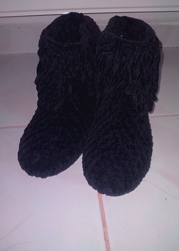 Örgü Bohem Erkek Ev Botu Gri - Görsel 9