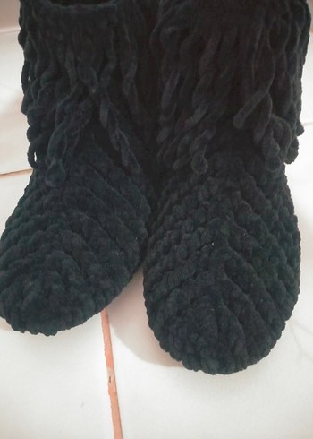 Örgü Bohem Erkek Ev Botu Gri - Görsel 4