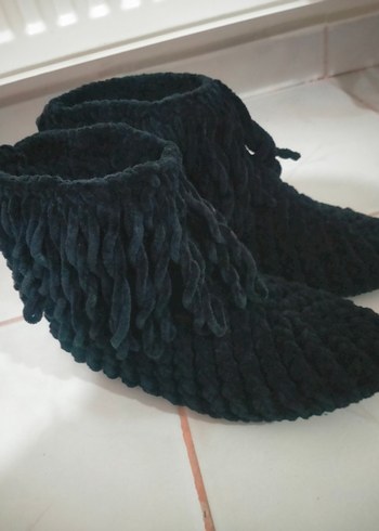 Örgü Bohem Erkek Ev Botu Gri - Görsel 5