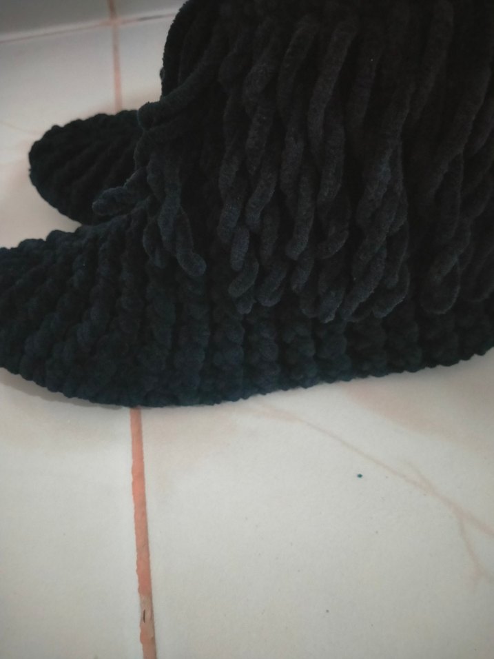 Örgü Bohem Erkek Ev Botu Gri - Görsel 3