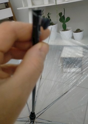 Beyaz Transparan Kadın Şemsiye - Görsel 5