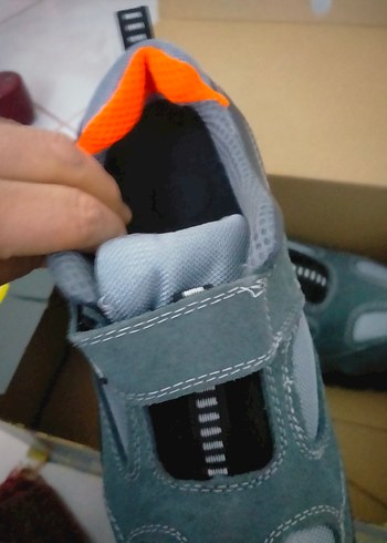 Gri Biker Spor Erkek Ayakkabı Velcro - Görsel 5