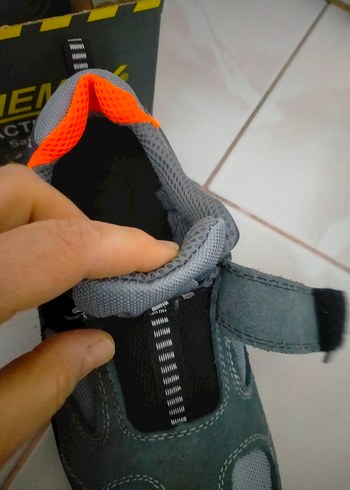 Gri Biker Spor Erkek Ayakkabı Velcro - Görsel 9