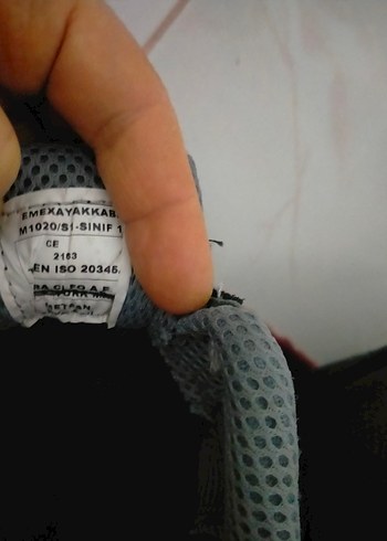 Gri Biker Spor Erkek Ayakkabı Velcro - Görsel 7