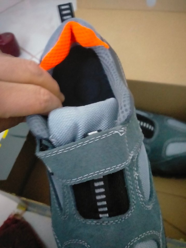 Gri Biker Spor Erkek Ayakkabı Velcro - Görsel 5