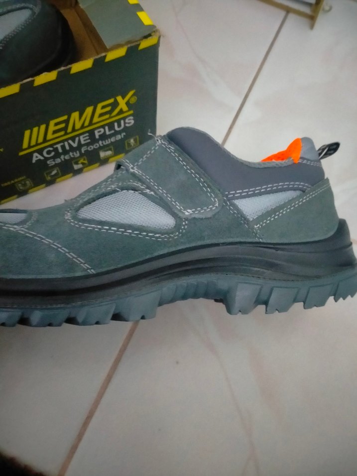 Gri Biker Spor Erkek Ayakkabı Velcro - Görsel 3