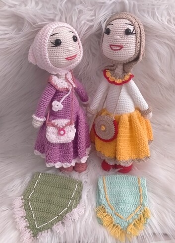 Beden Amugurumi tesettürlü bebek