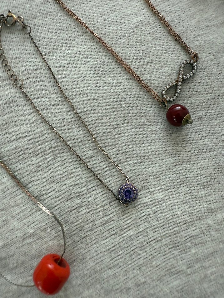 Kadın gümüş bileklik - Görsel 5