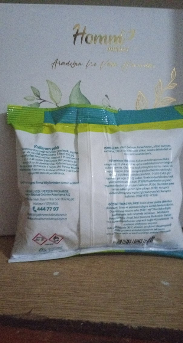 Homm Clean Mutfak Oxi Power Toz Temizleyici - Görsel 2