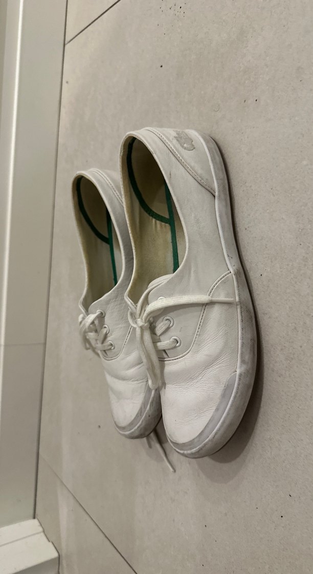 Beyaz Bağcıklı Kadın Spor Ayakkabı - Görsel 2