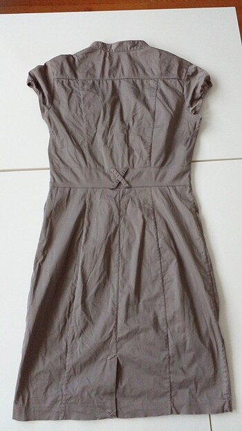 36 Beden gri Renk Kadın kumaş elbise