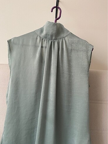 Trendyol & Milla Mint Yeşil Saten Bluz