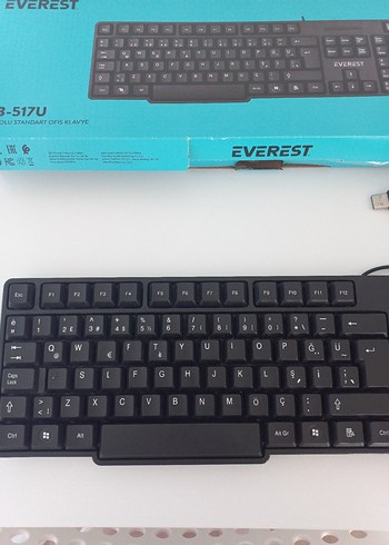 Diğer Everest Kablolu Siyah Q Klavye