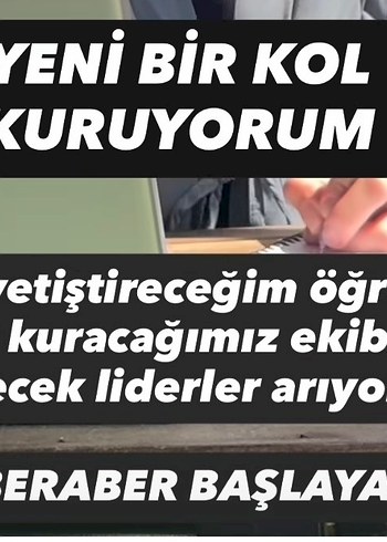 Yeni Bir Kol Kuruyorum ilklerden olmak için acele edin