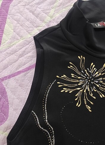 Zara Siyah desenli bluz