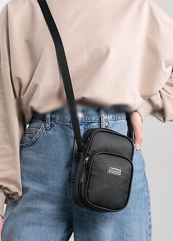 Diğer Siyah unisex çapraz çanta telefonluk
