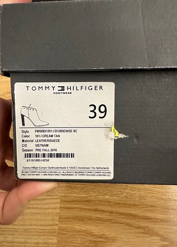 Orjinal Tommy Hilfiger Bej Süet Topuklu Kadın Bot - Görsel 8