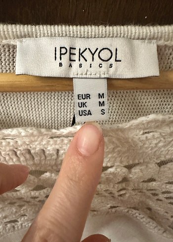 Dantel Detaylı ipekyol beyaz üst - Görsel 2