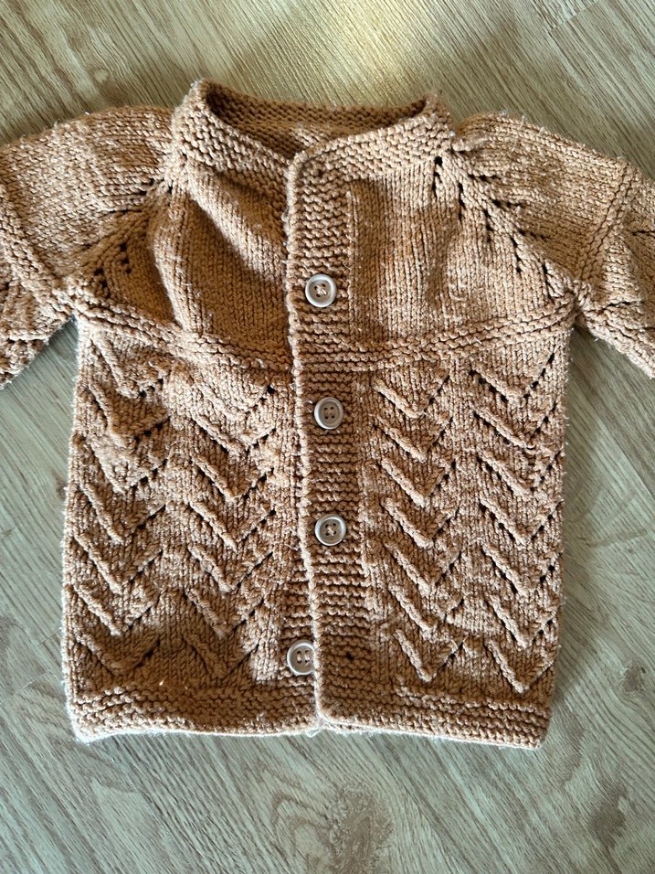 İki adet bebek örgü ceket unisex - Görsel 2