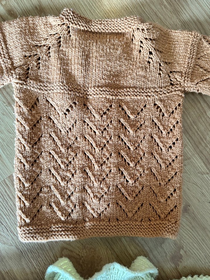 İki adet bebek örgü ceket unisex - Görsel 5