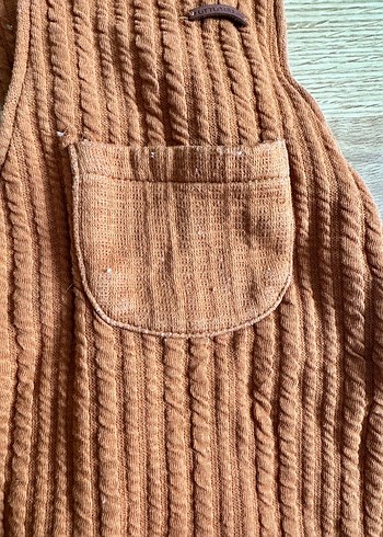 Little gusto Kahverengi Askılı Tulum 1-2 yaş - Görsel 4