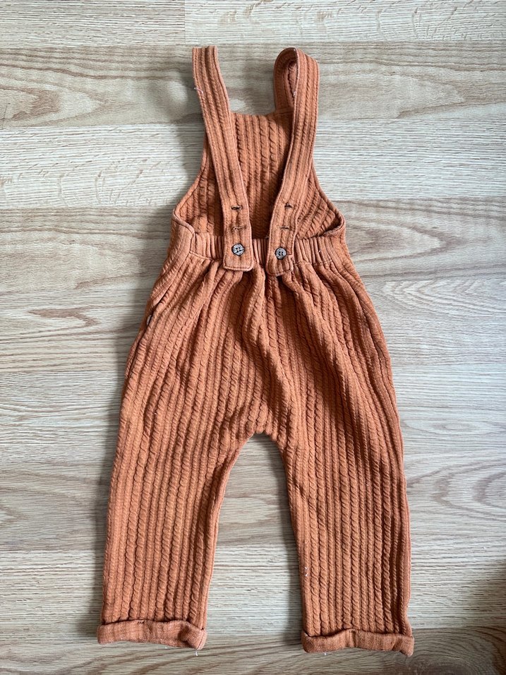 Little gusto Kahverengi Askılı Tulum 1-2 yaş - Görsel 2