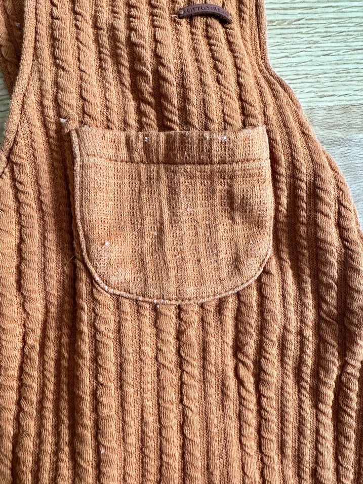 Little gusto Kahverengi Askılı Tulum 1-2 yaş - Görsel 4