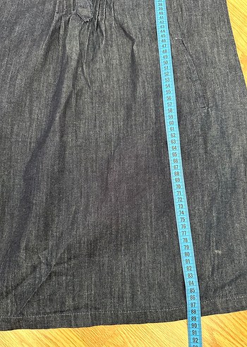 Mavi jeans salaş model kot elbise - Görsel 7