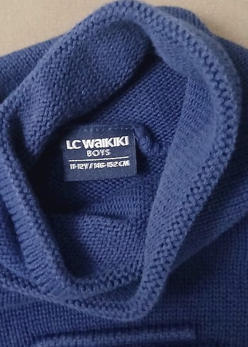 Erkek Çocuk Lacivert Boğazlı Triko Kazak - Görsel 2