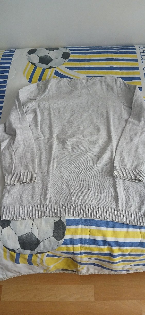 Gri Erkek Çocuk Bisiklet Baskılı Sweatshirt - Görsel 2