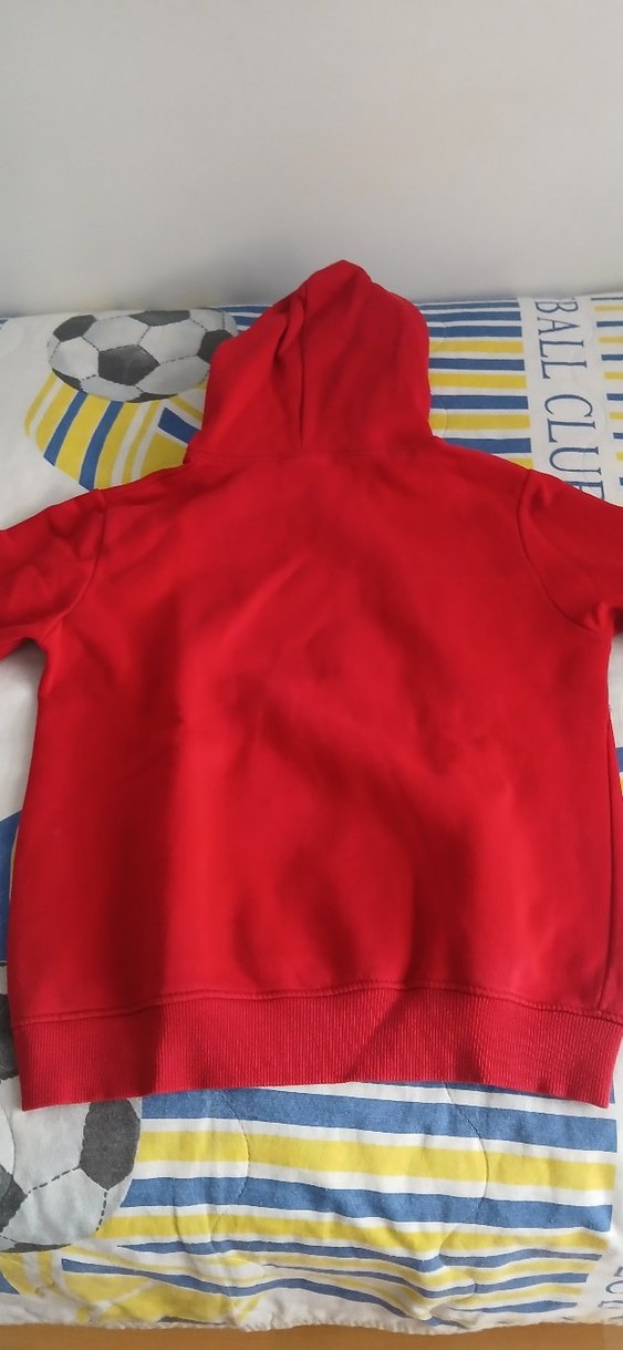 Kırmızı Adidas Kapüşonlu Erkek Sweatshirt - Görsel 3