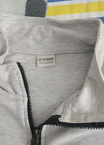 Erkek Çocuk Gri Fermuarlı Sweatshirt - Görsel 3