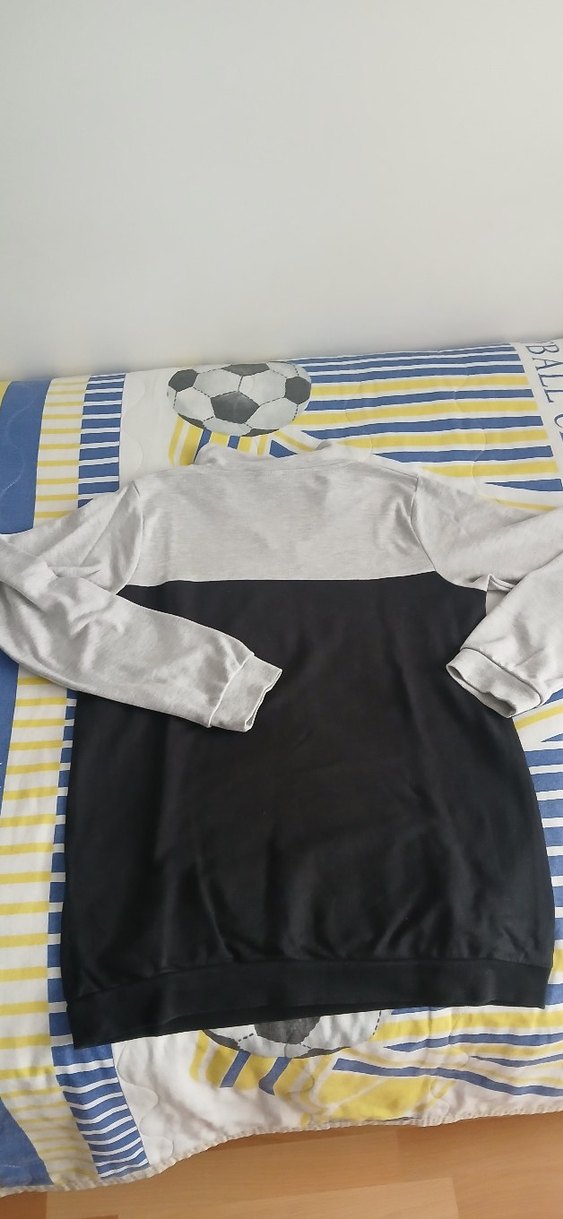 Erkek Çocuk Gri Fermuarlı Sweatshirt - Görsel 2