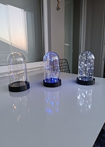 Beden 3d cam fanuslu LED lamba