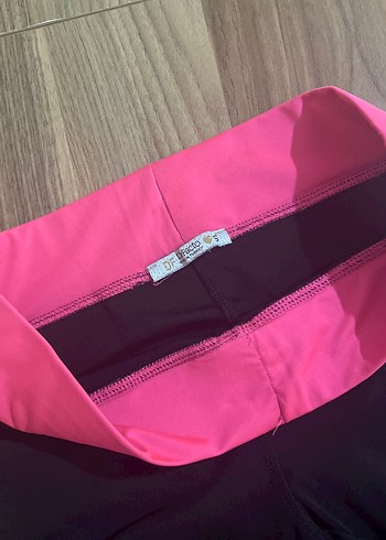 Pembe Detaylı Kadın Spor Tayt - Görsel 2