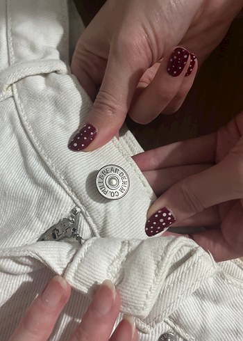 Bohem Beyaz Mini Keten Şort - Görsel 3