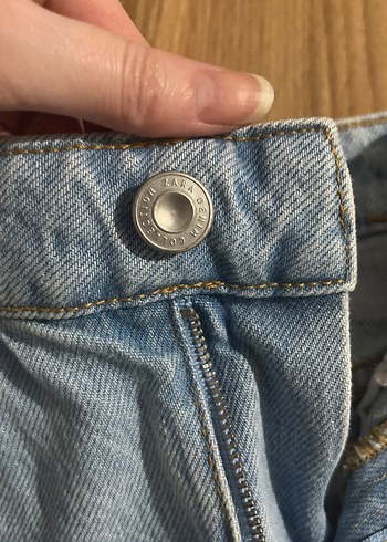 Kadın Denim Midi Etek, Rahat Kesim - Görsel 3