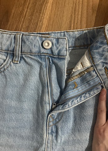Kadın Denim Midi Etek, Rahat Kesim - Görsel 2
